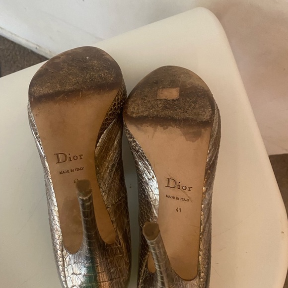 Women’s Dior open toe high heels. Pre owned but still looks good. - Picture 10 of 12